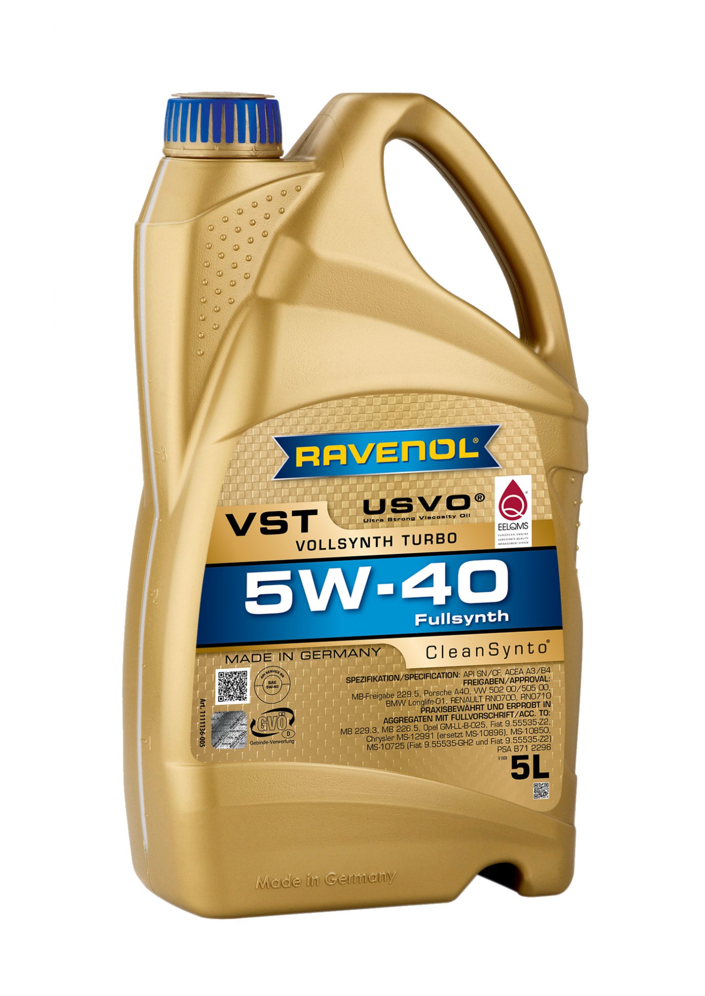 RAVENOL VOLLSYNTH TURBO VST SAE 5W-40 – Ravenol Malaysia