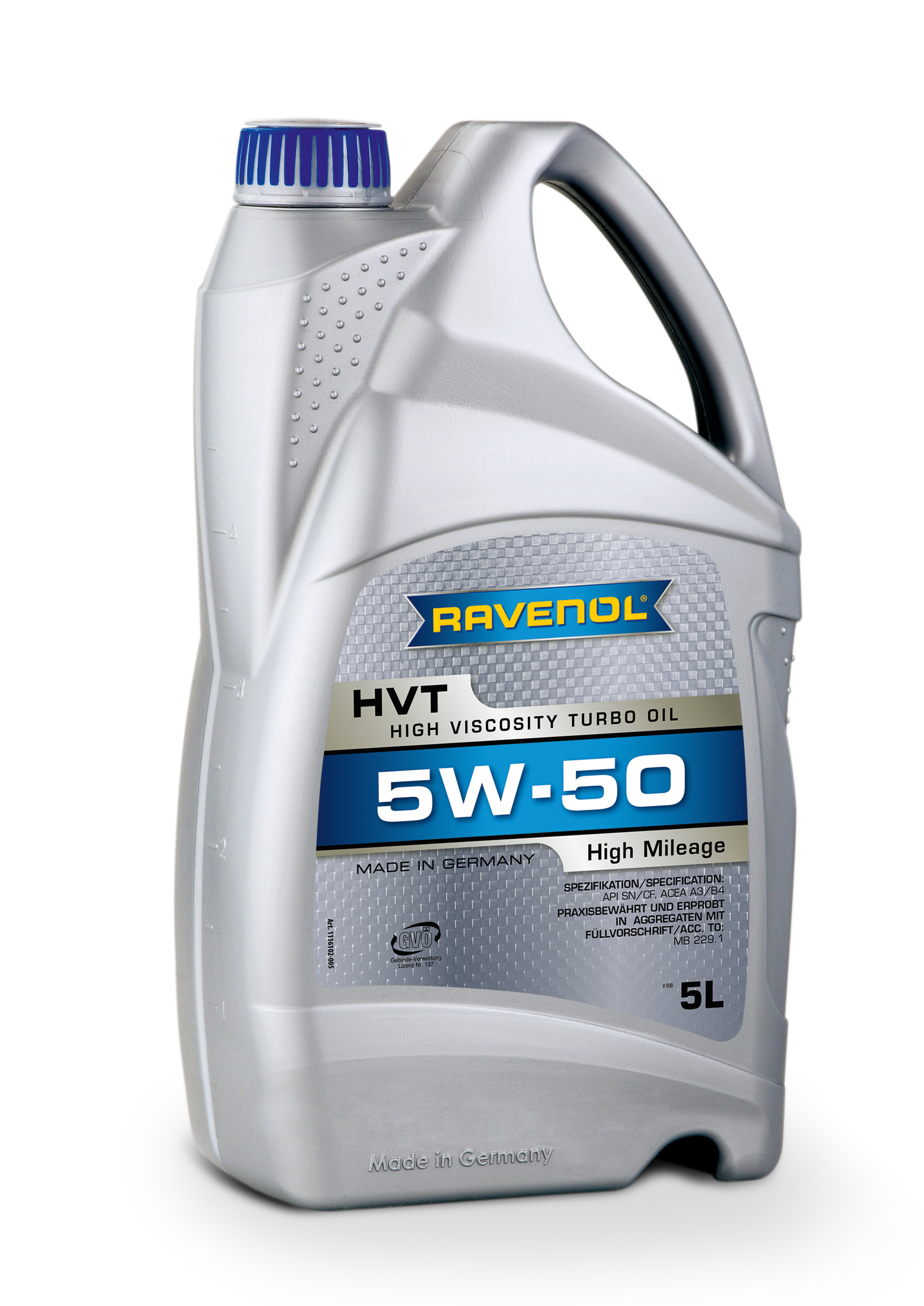 RAVENOL HVT High Viscosity Turbo Oil SAE 5W50 Ravenol Malaysia